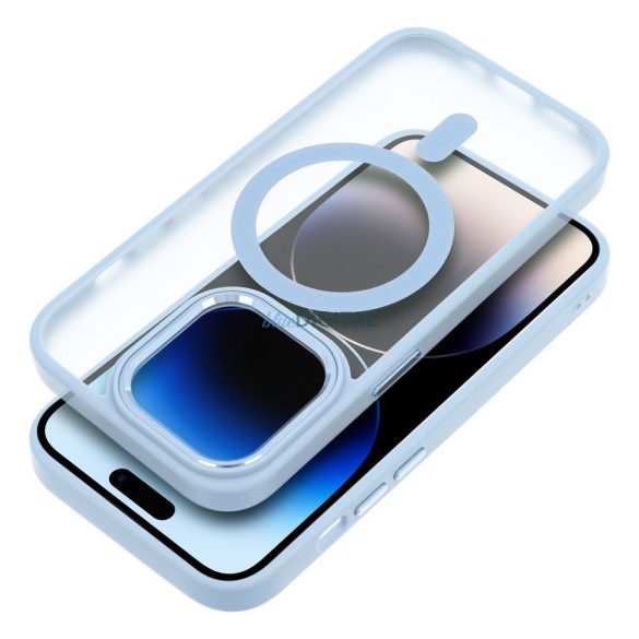 Matt Mag Cover tok Magsafe kompatibilis iPhone 15 PRO kék