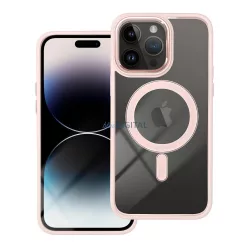   Színes Edge Mag Cover tok Magsafe kompatibilis iPhone 15 PRO rózsaszínű