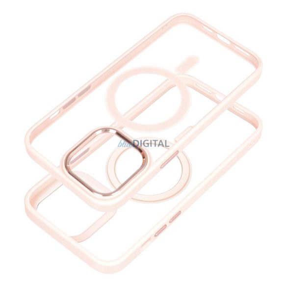 Színes Edge Mag Cover tok Magsafe kompatibilis iPhone 15 PLUS rózsaszínű