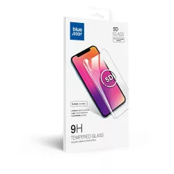  Edzett üveg Blue Star - APP iphone 15 Pro 5D teljes tok fekete fólia