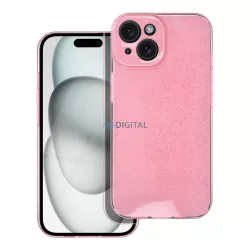 Átlátszó tok 2mm BLINK iPhone 15 rózsaszínű