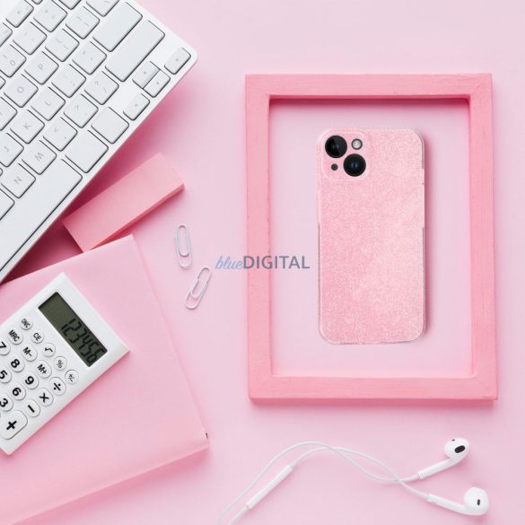 Átlátszó tok 2mm BLINK iPhone 15 PRO MAX rózsaszínű