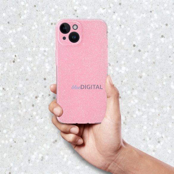 Átlátszó tok 2mm BLINK iPhone 15 PRO MAX rózsaszínű