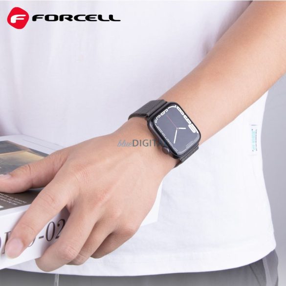 FORCELL F-DESIGN FA03 szíj Apple Watch 38/40/41mm ezüst