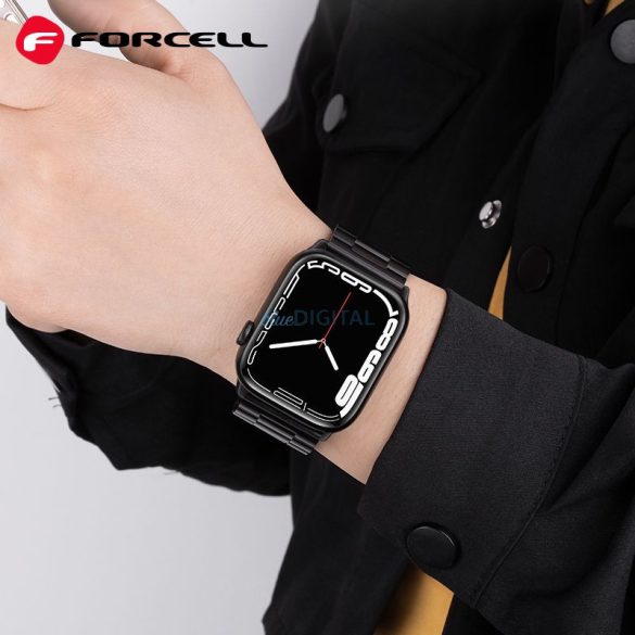 FORCELL F-DESIGN FA10 szíj Apple Watch 42/44/45/49mm fekete