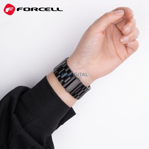 FORCELL F-DESIGN FA10 szíj Apple Watch 42/44/45/49mm fekete