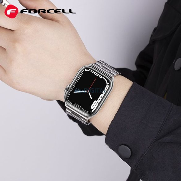 FORCELL F-DESIGN FA10 szíj Apple Watch 38/40/41mm ezüst