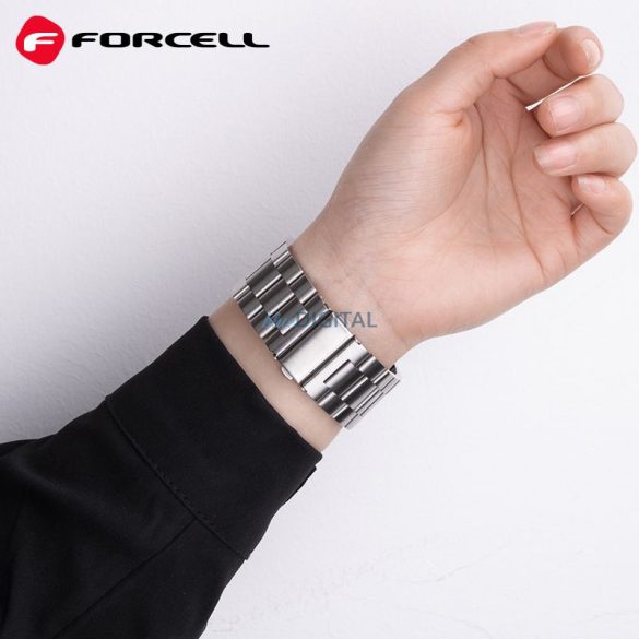 FORCELL F-DESIGN FA10 szíj Apple Watch 38/40/41mm ezüst