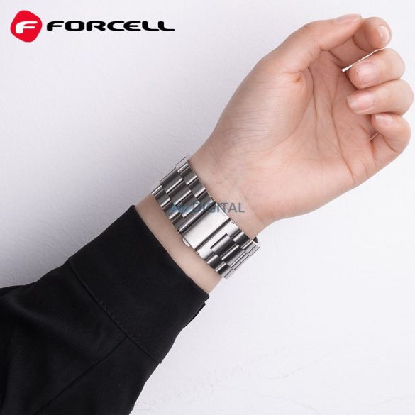 FORCELL F-DESIGN FA10 szíj Apple Watch 42/44/45/49mm ezüst