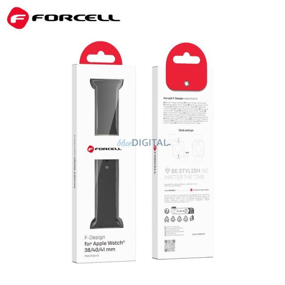 FORCELL F-DESIGN FA01 szíj Apple Watch 38/40/41mm fekete