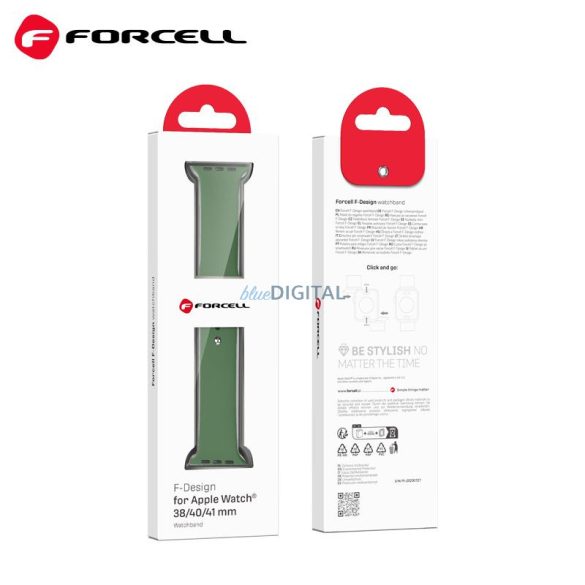 FORCELL F-DESIGN FA01 szíj Apple Watch 38/40/41mm zöld