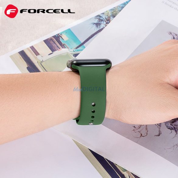 FORCELL F-DESIGN FA01 szíj Apple Watch 42/44/45/49mm zöld