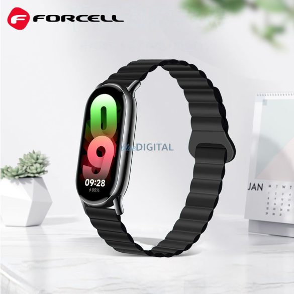 FORCELL F-DESIGN FX8 szíj Xiaomi Mi Band 8 fekete