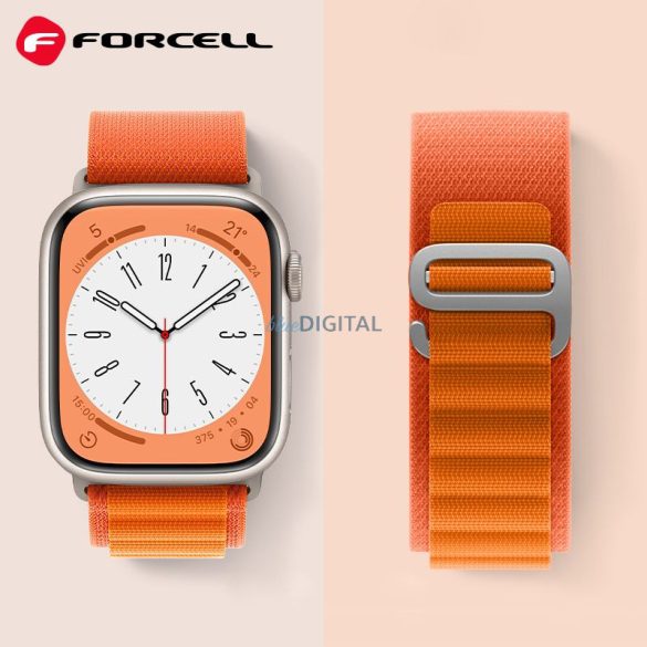 FORCELL F-DESIGN FA13 szíj Apple Watch 38/40/41mm narancssárga színben