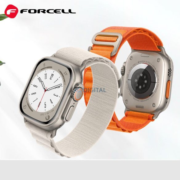 FORCELL F-DESIGN FA13 szíj Apple Watch 38/40/41mm narancssárga színben