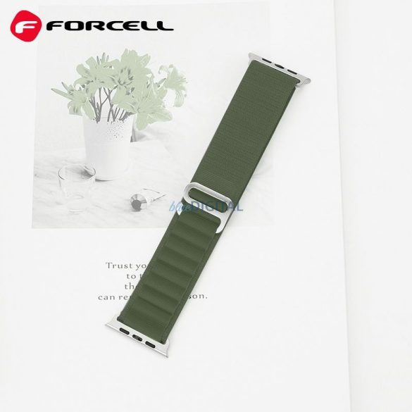 FORCELL F-DESIGN FA13 szíj Apple Watch 42/44/45/49mm zöld