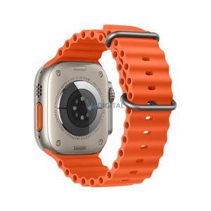 FORCELL F-DESIGN FA12 szíj Apple Watch 42/44/45/49mm narancssárga színben