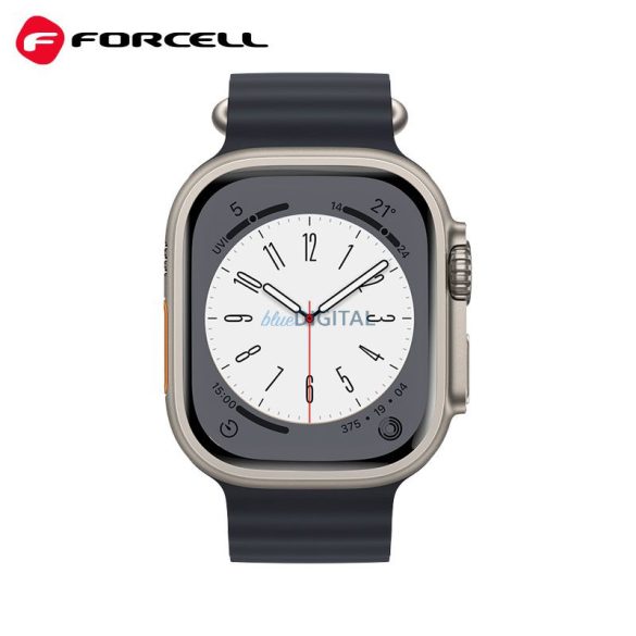 FORCELL F-DESIGN FA12 szíj Apple Watch 42/44/45/49mm fekete