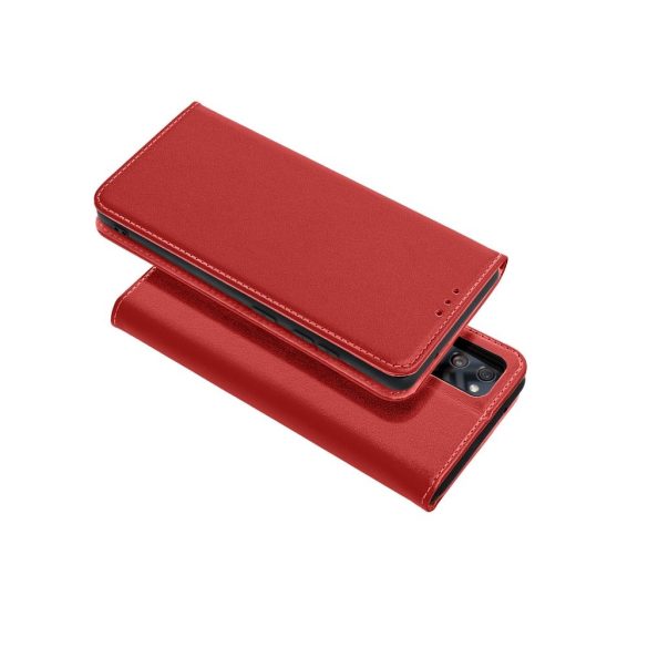 LEATHER könyvtok Xiaomi Redmi 12 4G / 12 5G bordó