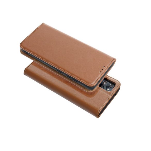 LEATHER könyvtok Xiaomi Redmi 12 4G/12 5G barna