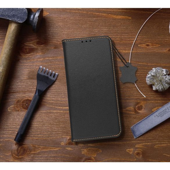 LEATHER könyvtok Xiaomi Redmi 12 4G / 12 5G fekete