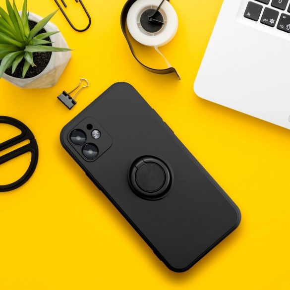 Szilikon gyűrűs tok XIAOMI Redmi NOTE 12S fekete