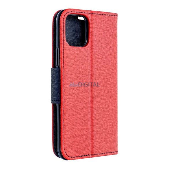 Fancy Book case Samsung Galaxy S23 FE piros / sötétkék tok