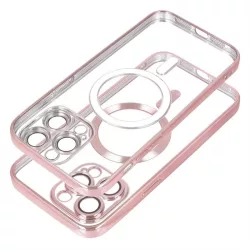   Electro Mag Cover tok MagSafe kompatibilis IPHONE 15 rózsaarany színű