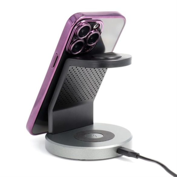 Electro Mag Cover tok MagSafe kompatibilis IPHONE 15 mélylila színű lilával