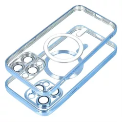   Electro Mag Cover tok MagSafe kompatibilis IPHONE 15 kék színű 