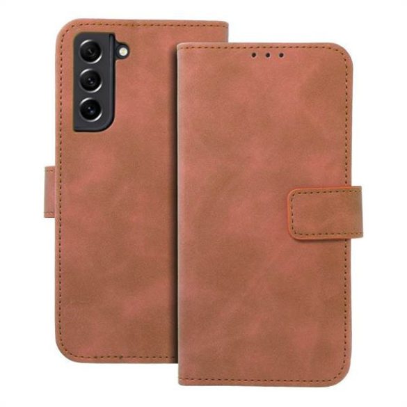 TENDER Book case SAMSUNG Galaxy S21 FE barna tok