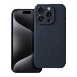   Szilikon Mag Cover tok Magsafe kompatibilis iPhone 15 PRO kék titánium
