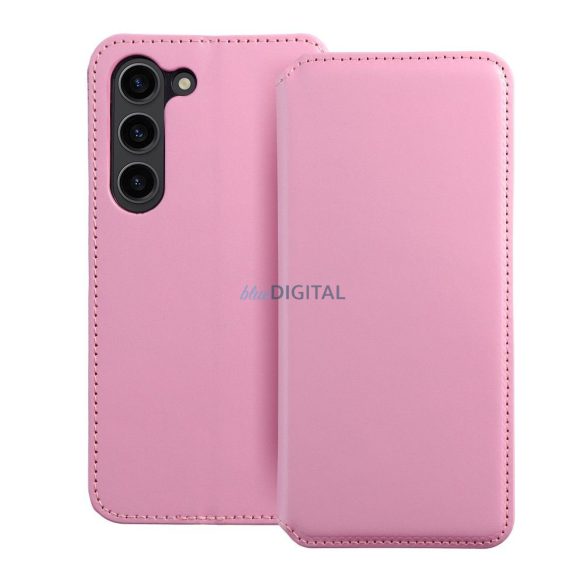 Dual Pocket Book case SAMSUNG S24 PLUS világos rózsaszínű tok