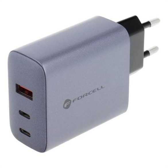 Forcell hálózati töltő 1xUSB és 2xUSB-C csatlakozóval 65W PD QC