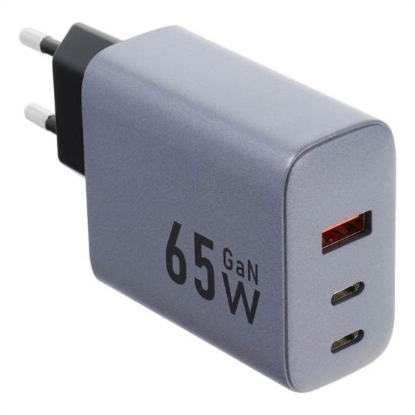 Forcell hálózati töltő 1xUSB és 2xUSB-C csatlakozóval 65W PD QC