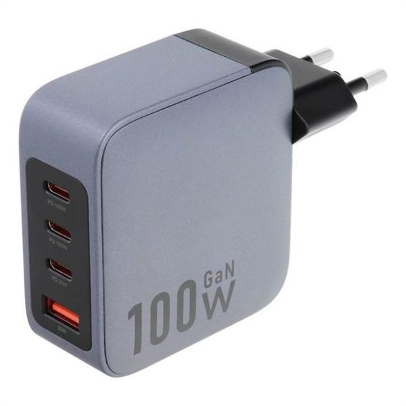 Forcell hálózati töltő 1xUSB és 3xUSB-C csatlakozóval 100W PD QC