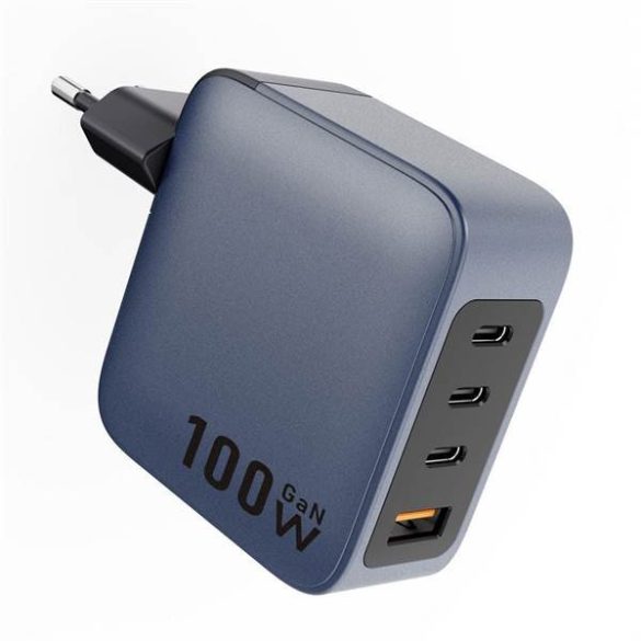 Forcell hálózati töltő 1xUSB és 3xUSB-C csatlakozóval 100W PD QC