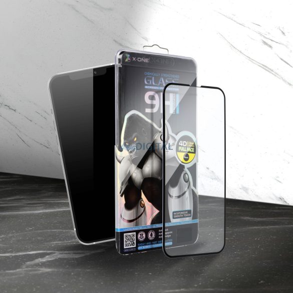 X-ONE Full Cover Extra erős átlátszó -Samsung Galaxy S23 FE edzett üveg 9H