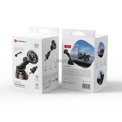   Forcell F-Grip PrecisionX MagSafe kompatibilis autós tartó a szélvédőre/műszerfalra/szellőzőnyílásra - fekete