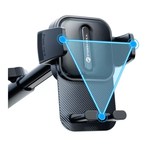 Forcell F-Grip Guardian autós tartó szélvédőre/műszerfalra - fekete