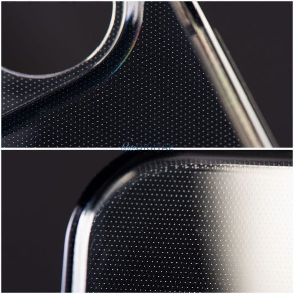 1,5mm BOX PREMIUM tok iPhone 15 átlátszó fekete