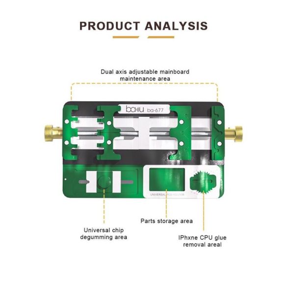 PCB tartó BAKU BK-677 (készlet)