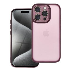 VARIETE + kameravédő tok iPhone 15 Pro lila