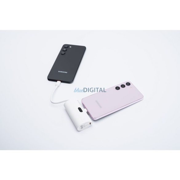 Forcell F-Energy Power Plug F5K3 Powerbank tápcsatlakozó 5000mAh Type-C csatlakozóval PD 20W - fehér