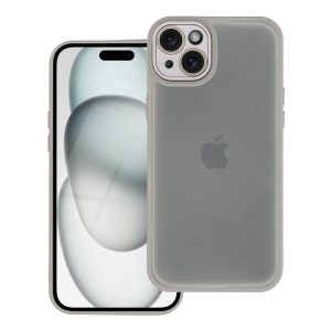 VARIETE + kameravédő tok iPhone 15 Plus acél