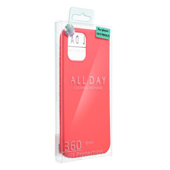 Roar színes zselés tok - iPhone 15 Pro Max barack rózsaszín