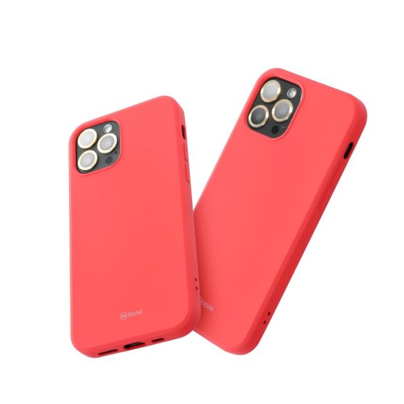 Roar színes zselés tok - iPhone 15 Pro barack rózsaszín