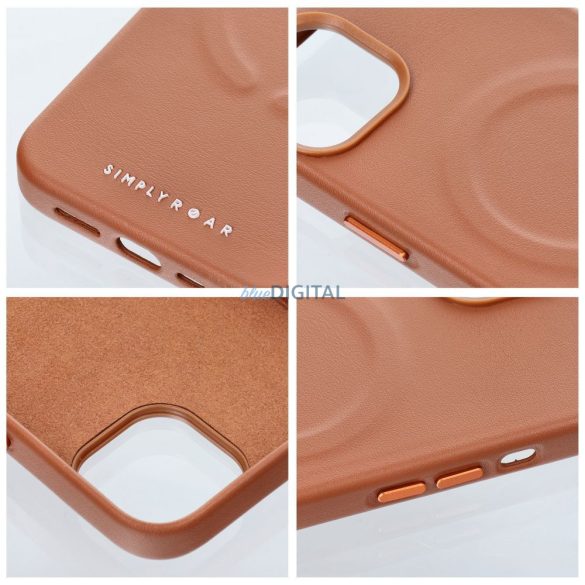 Roar Leather Mag tok - iPhone 14 Pro Max barna színben