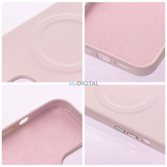 Roar Leather Mag tok - iPhone 14 Pro Max meleg rózsaszínű