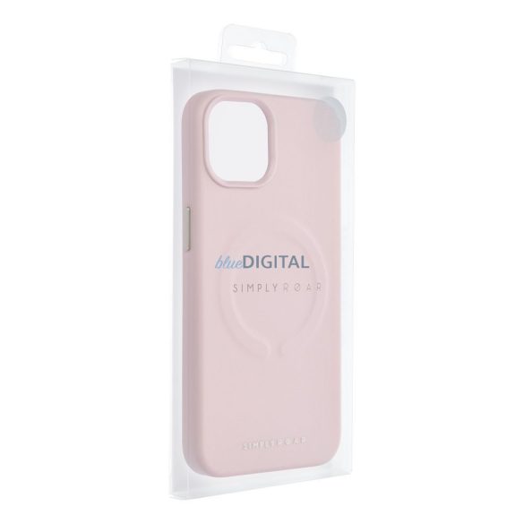 Roar Leather Mag Case bőr tok - iPhone 12 rózsaszínű